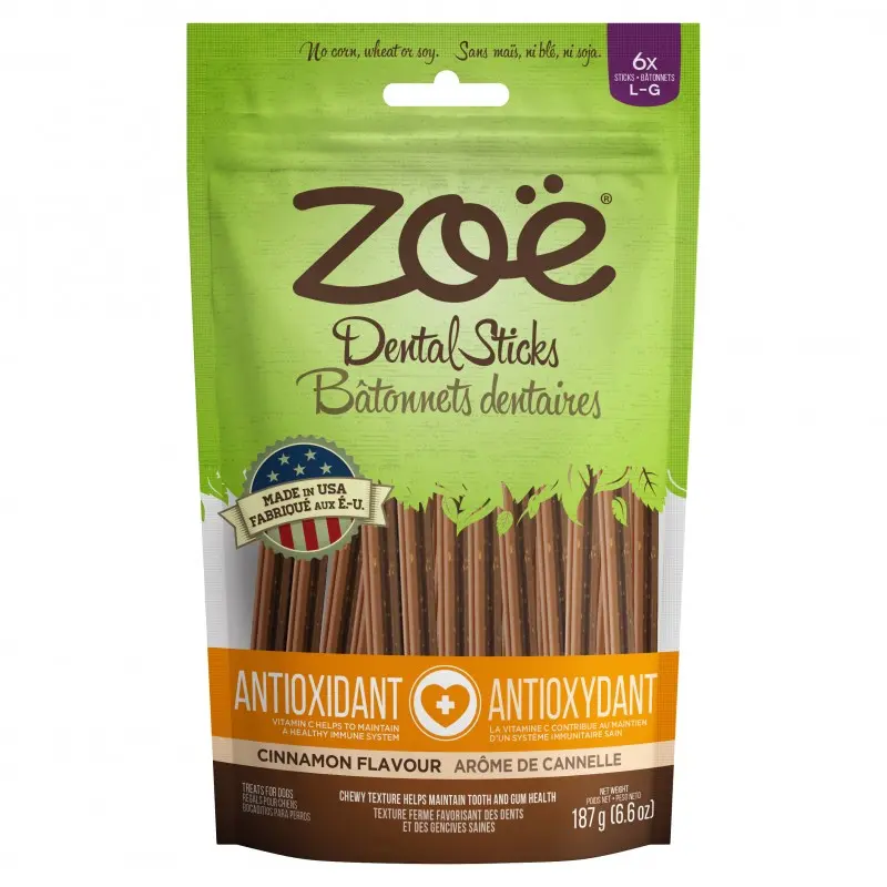 Zoë Bâtonnets Dentaires Antioxydants Saveur De Cannelle Grand 187g