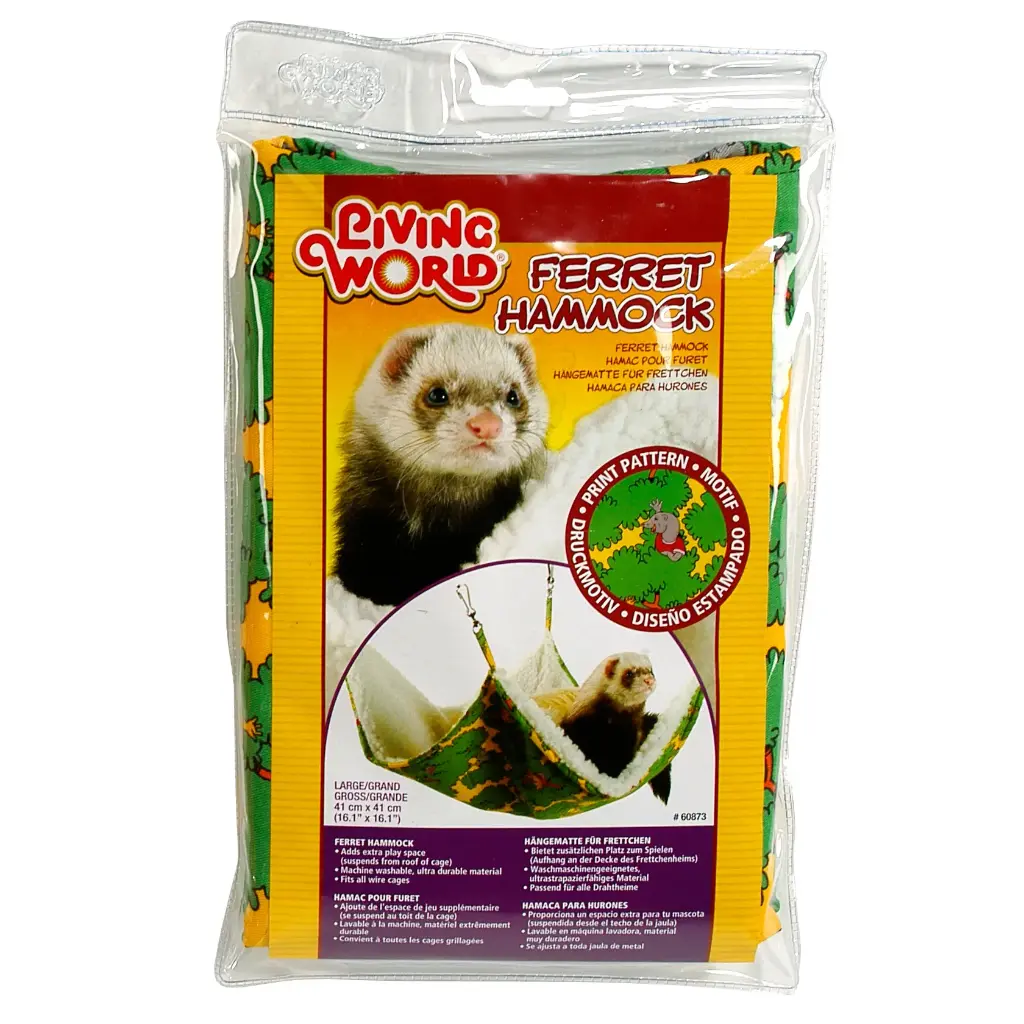Living World Ferret Hammock L/L 41 cm x 41 cm (Green)