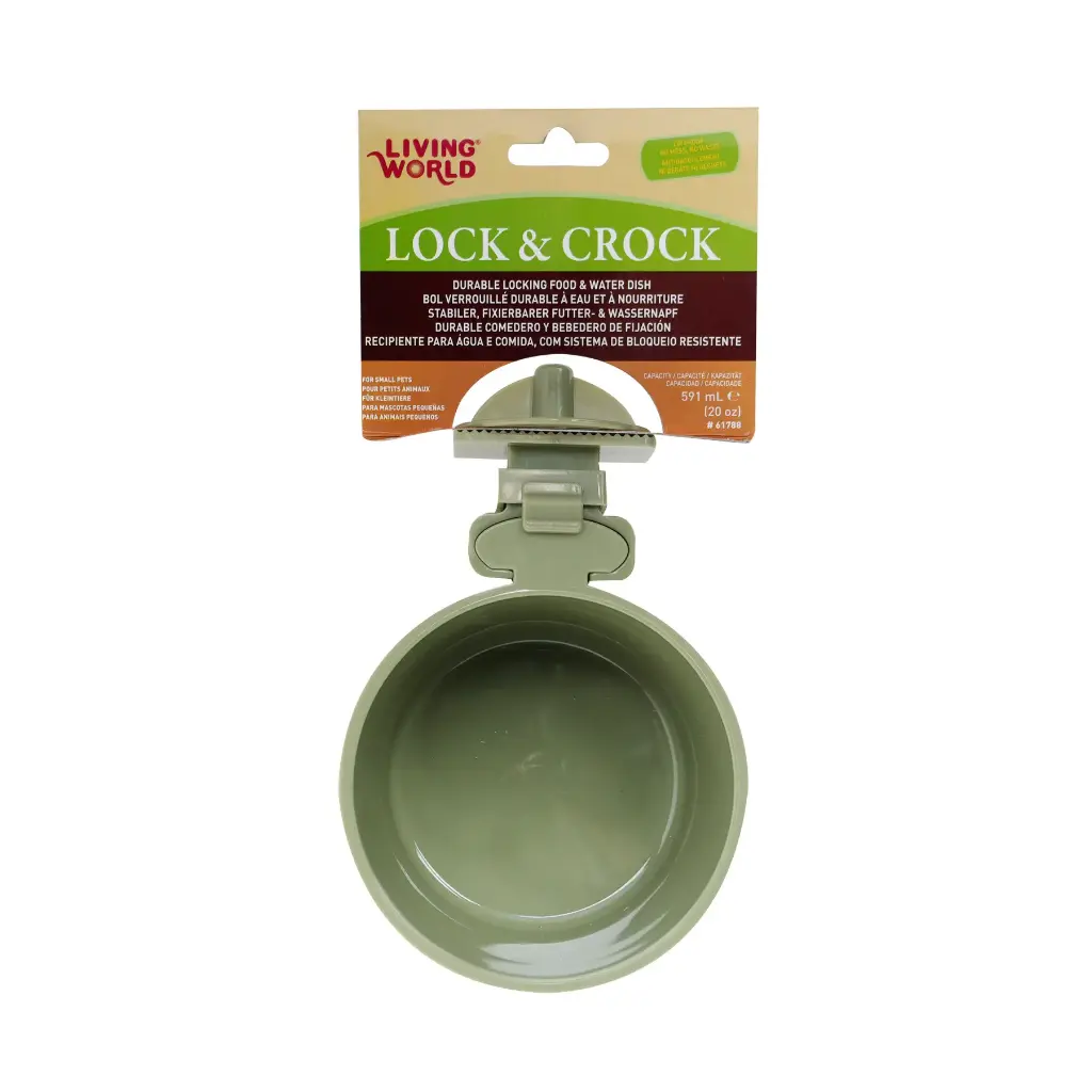 Living World Lock & Crock Bowl 591ml (Olive Green)