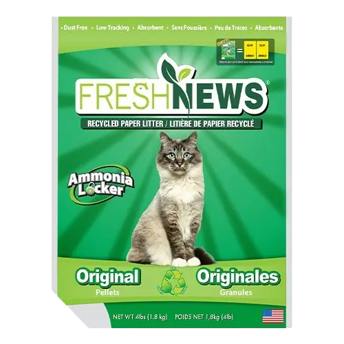 Arena de papel reciclado absorbente Fresh News, 4 libras/1,8 kg