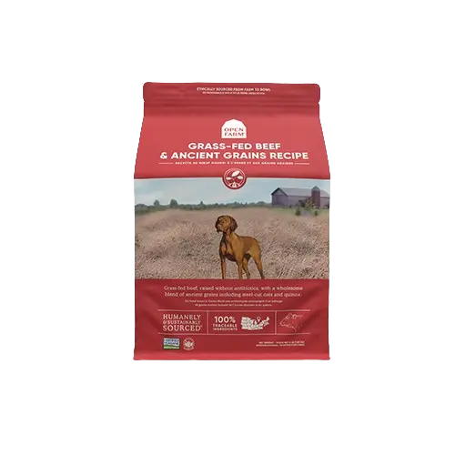 Open Farm Grains Anciens Chien Boeuf Nourri À L'Herbe 22lbs / 10kg