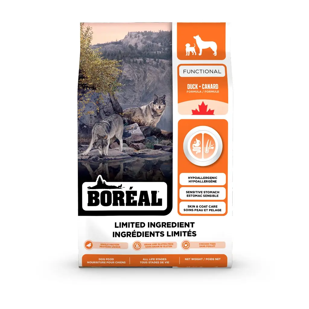 Boréal Functional, Nourriture LID Pour Chien - Canard 4lbs / 1,8kg