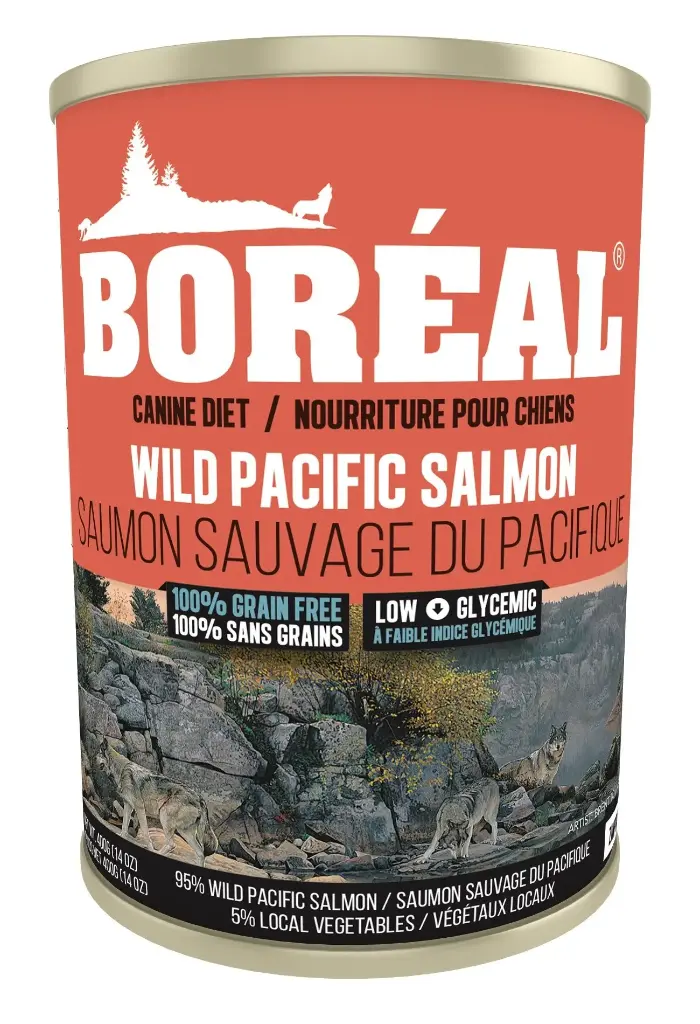 Boréal Canned Dog Food, Grain Free Wild Salmon 690g