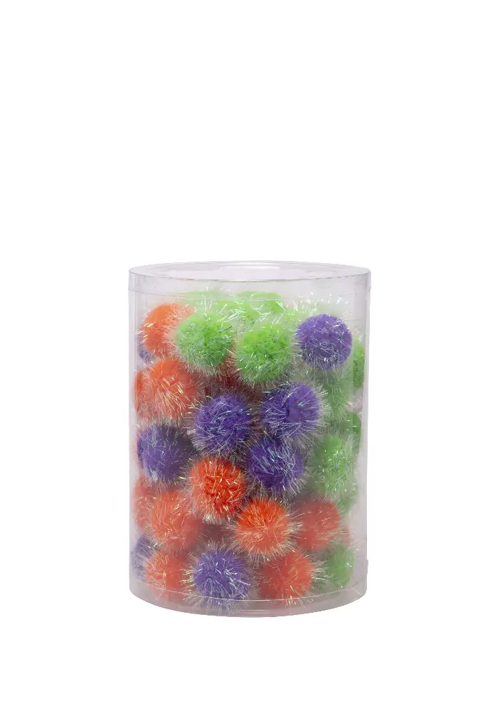 Bud'z Cat Toy - Pompom Ball (Assorted Color)