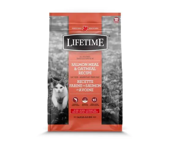 Trouw Nutriment Lifetime Nourriture Pour Chat, Saumon/Avoine 6.5kg