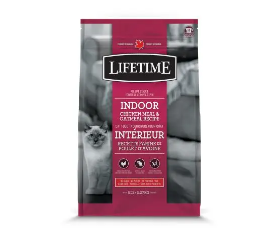 Trouw Nutrition Lifetime Chat D'Intérieur Poulet et Avoine 5lbs / 2.27kg