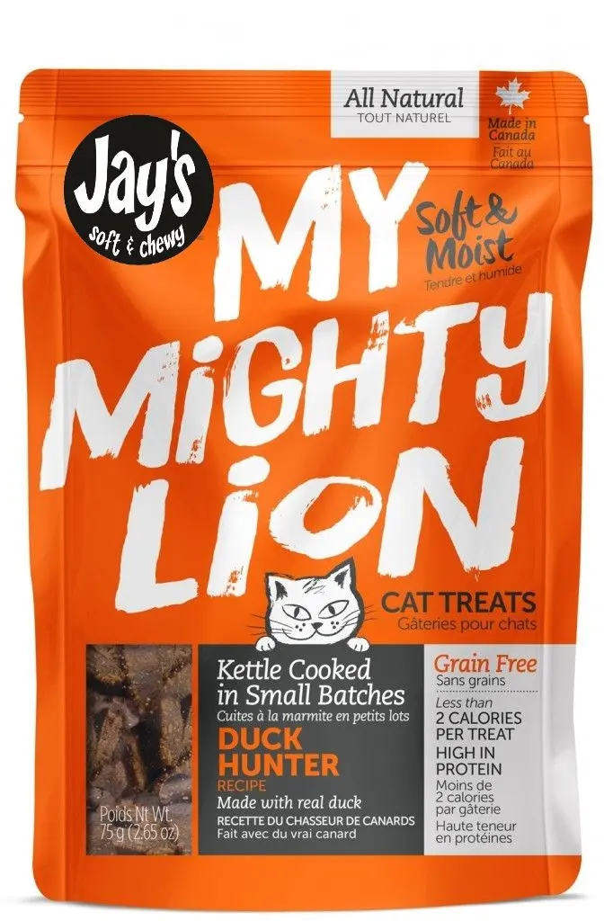 Jay's My Mighty Lion, Cat Treats, Duck 75g