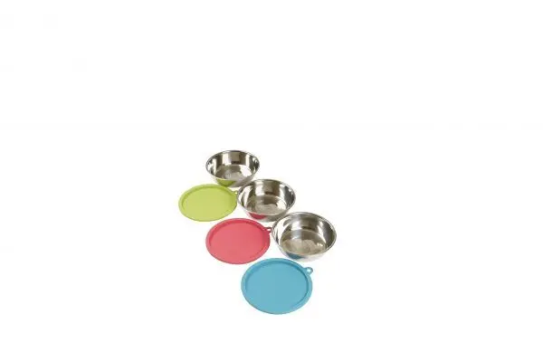 Messy Mutts Large Bowls With Lids (Pack of 3)
