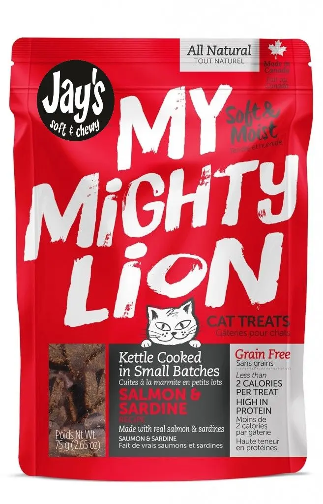 Jay's My Mighty Lion, Gâteries Pour Chat, Saumon 75g