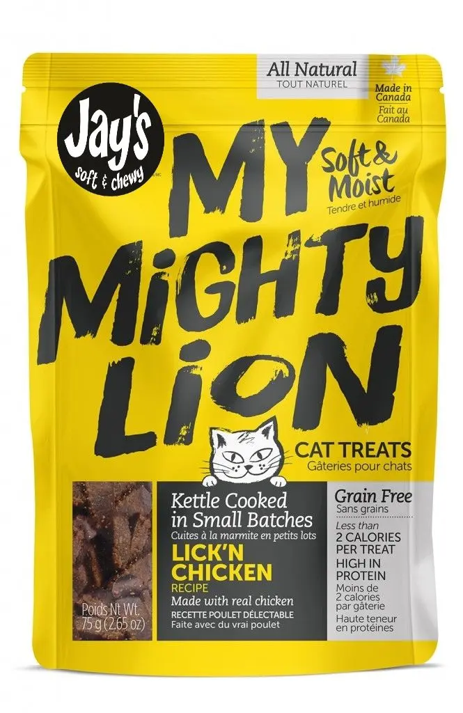 Jay's My Mighty Lion, Cat Treats, Chicken 75g