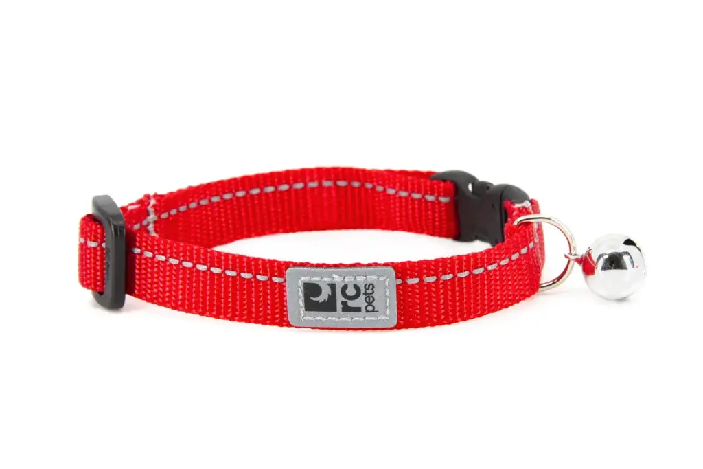 RC Pets Collar de seguridad básico para gatos, rojo, talla única