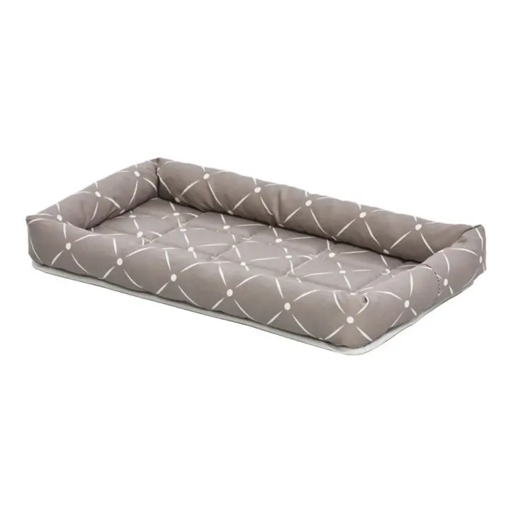 Cama tipo jaula Midwest Quiet Time Couture con diseño de diamantes, color topo, extragrande, 103,6 x 66,04 cm/40,8 x 26 pulgadas