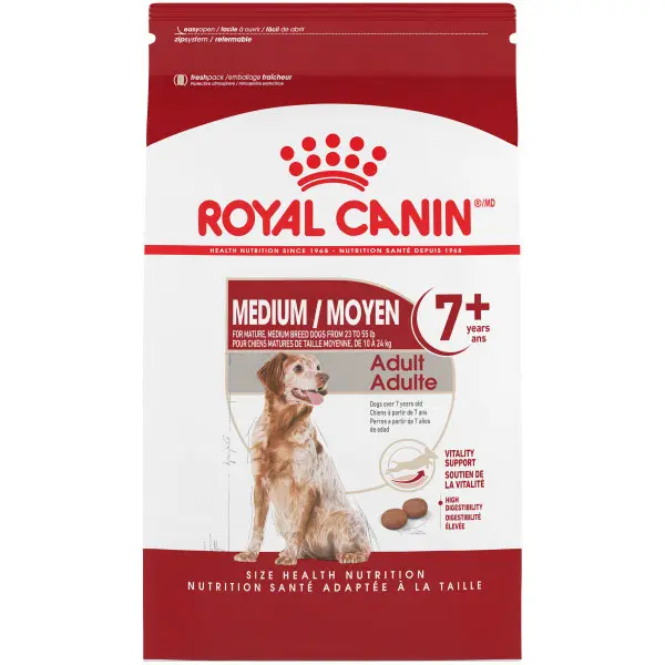 Royal Canin Perro adulto mediano 7+ 30 lb / 13,6 kg