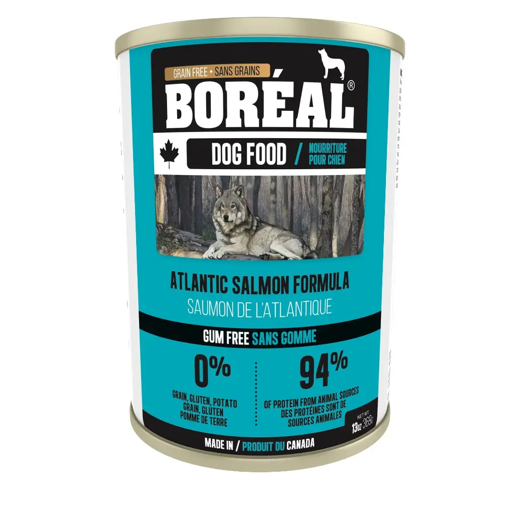 Boréal Alimento Enlatado para Perros, Salmón Atlántico 369g