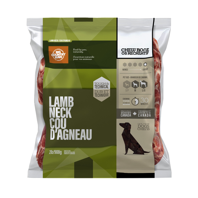 Big Country Raw Cou d'Agneau 2lbs / 908g