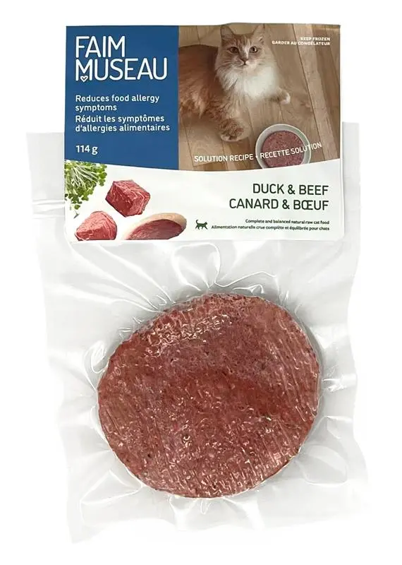 Faim Museau Chat Canard & Boeuf 114g