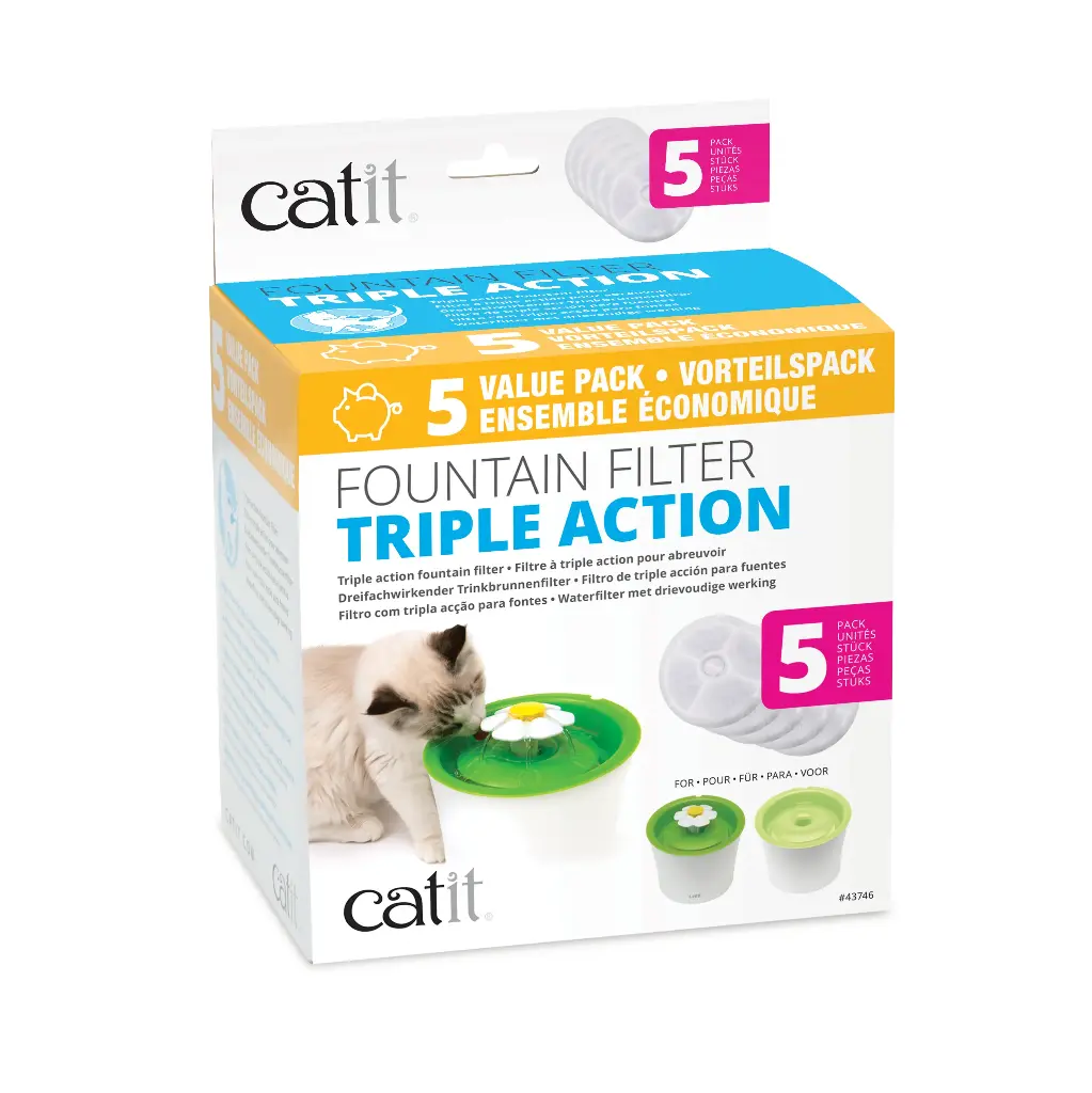 Catit Filtres Triple Action (5 Unités)