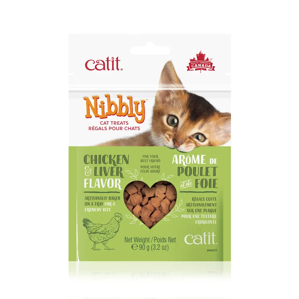 Catit Nibbly Poulet et Foie 90g
