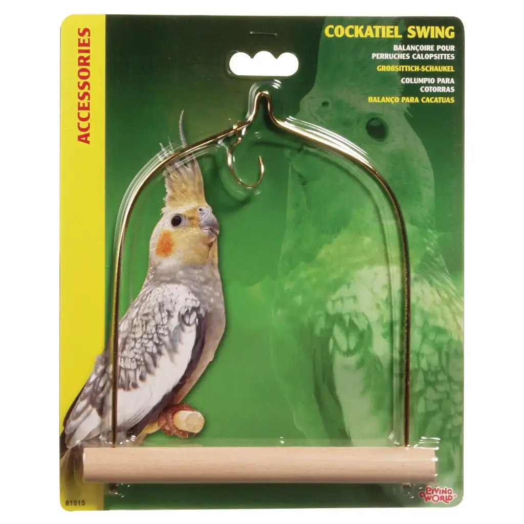 Living World Balançoire pour Oiseaux Moyen 14 x 17,5 cm