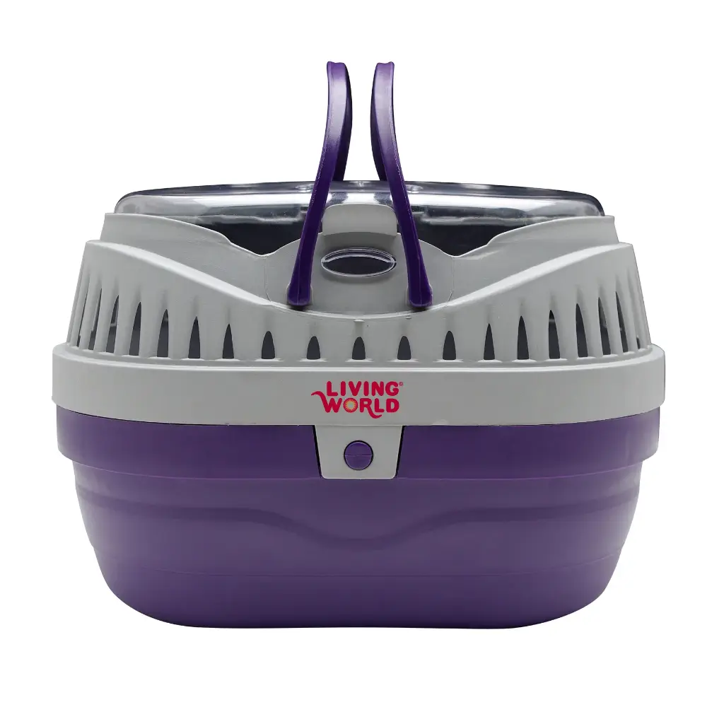 Living World Cage de Transport S/P 23 x 17,2 x 15,5 cm (Violet)