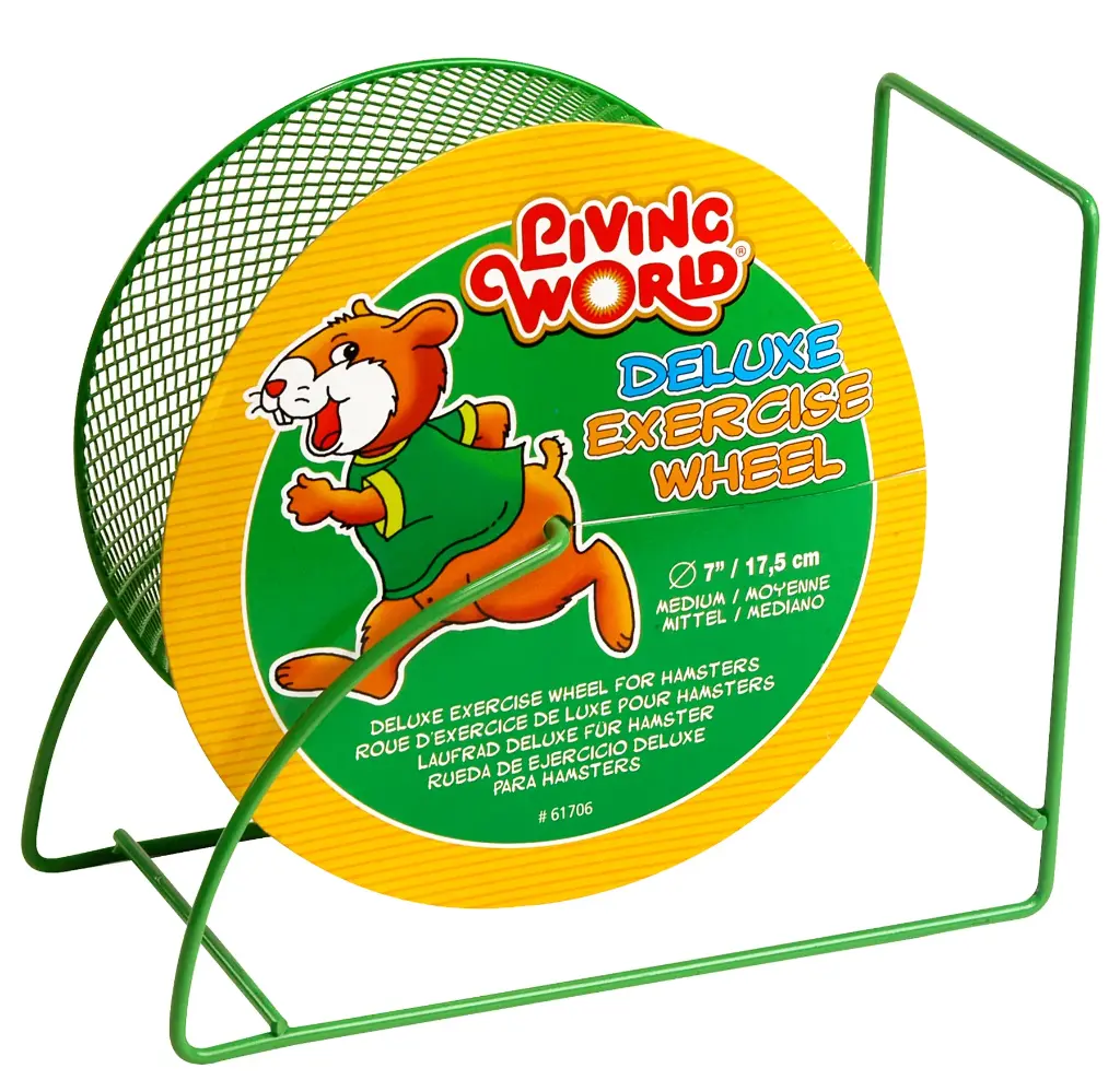 Living World Roue d’Exercice Moyen 17.5 cm (Verte)
