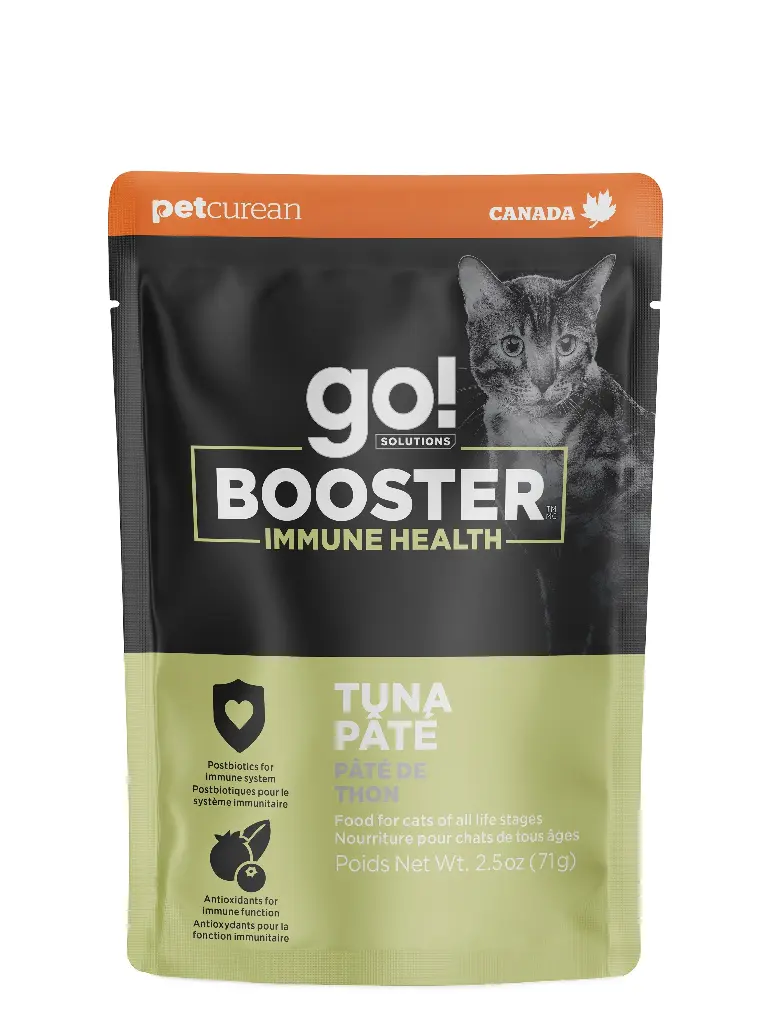 Petcurean Go! Booster pour Chat Système Immunitaire Pâté de Thon 71g