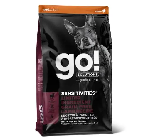 Petcurean Go! Sensitivities LID Sans Grains Pour Chien Agneau 12lbs / 5.44kg