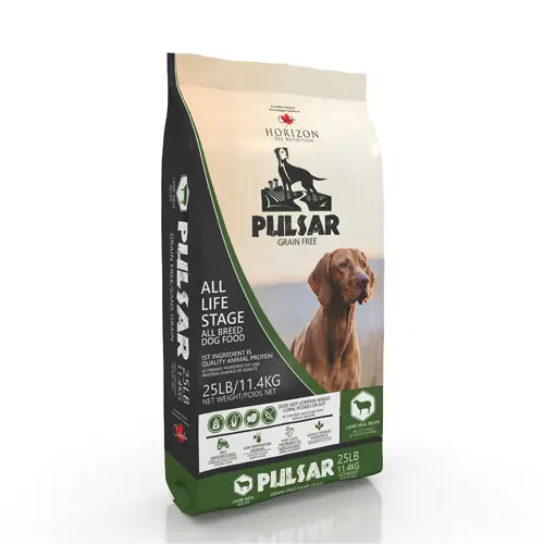 Cordero para perros Horizon Pulsar sin cereales, 25 libras/11,4 kg