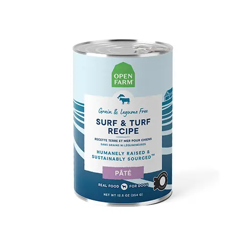 Open Farm Pâté Terre et Mer pour Chien 354g