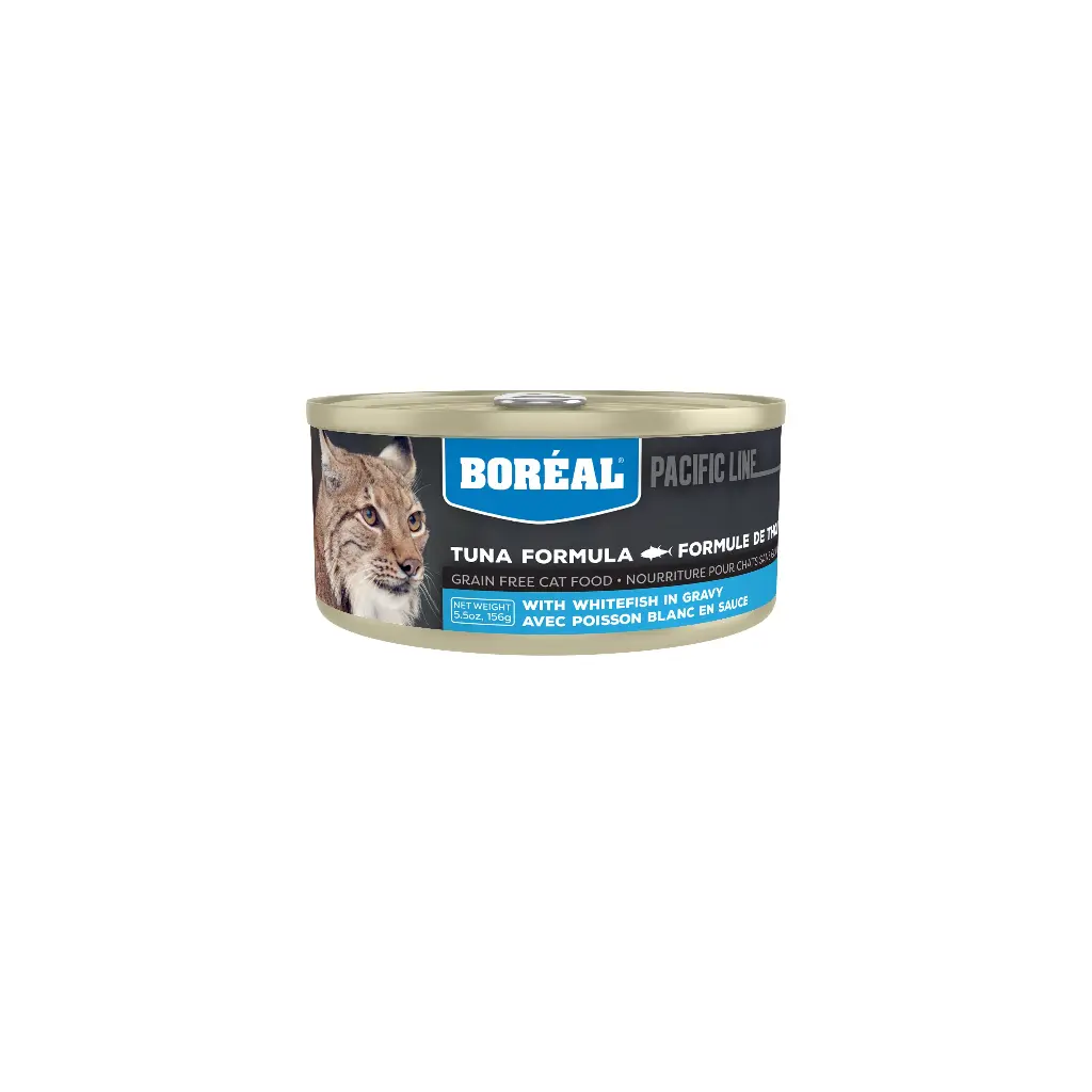Boréal Conserve Pour Chat, Sans Grains Thon Rouge & Poisson En Sauce 156g