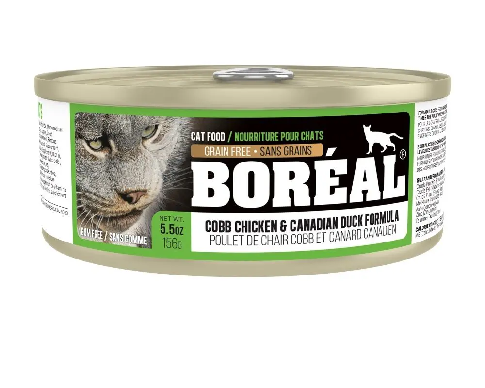 Boréal Conserve Pour Chat, Poulet Cobb & Canard Canadien 156g