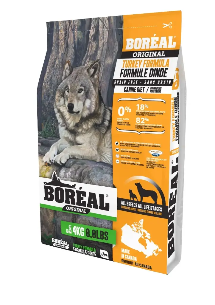 Boréal Original, Nourriture Pour Chien - Sans Grains, Dinde 8.8lbs / 4kg