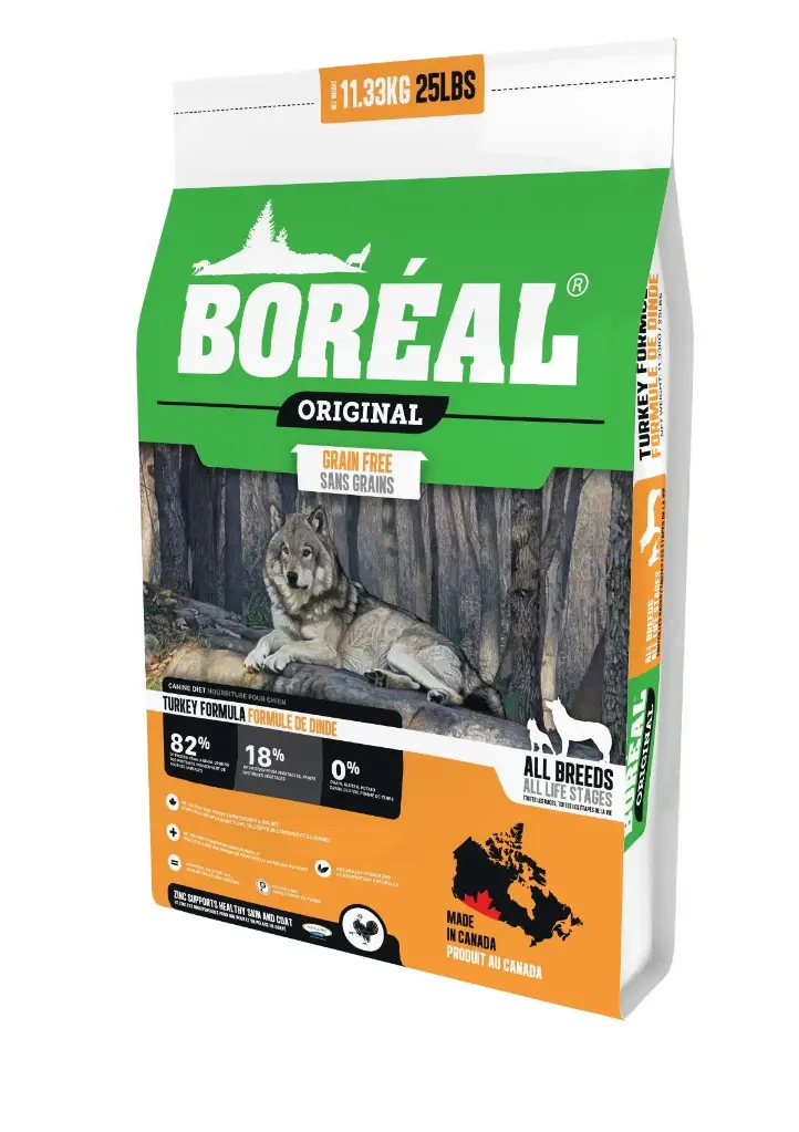 Boréal Original, Dog Food - Grain Free, Turkey 25lbs / 11.36kg