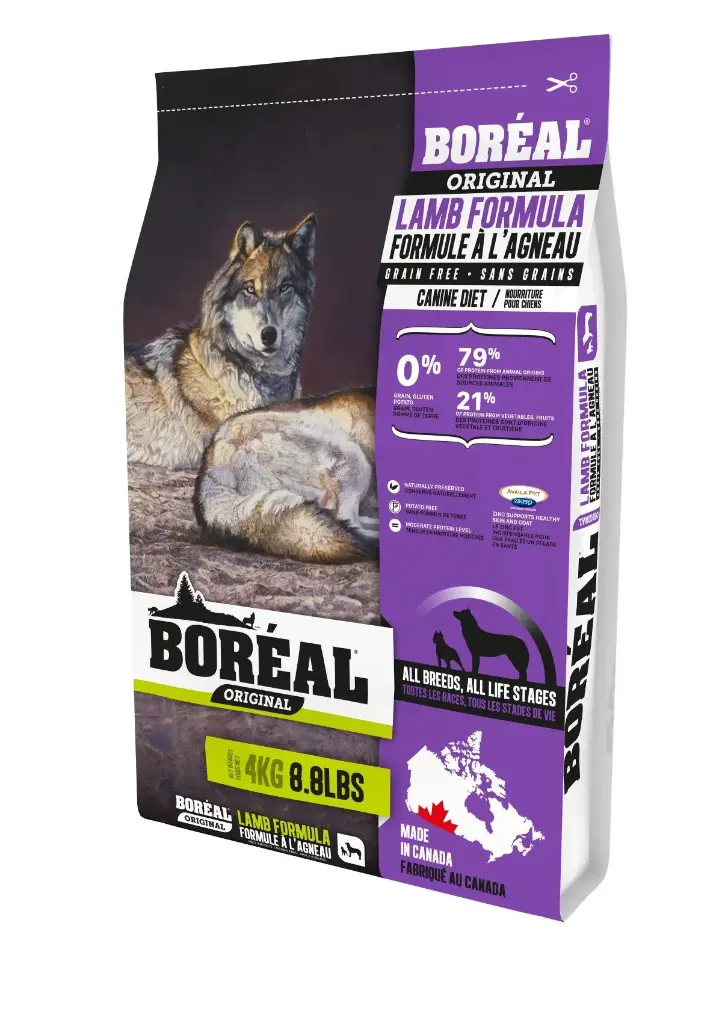 Boréal Original, Nourriture Pour Chien - Sans Grains, Agneau 8.8lbs / 4kg