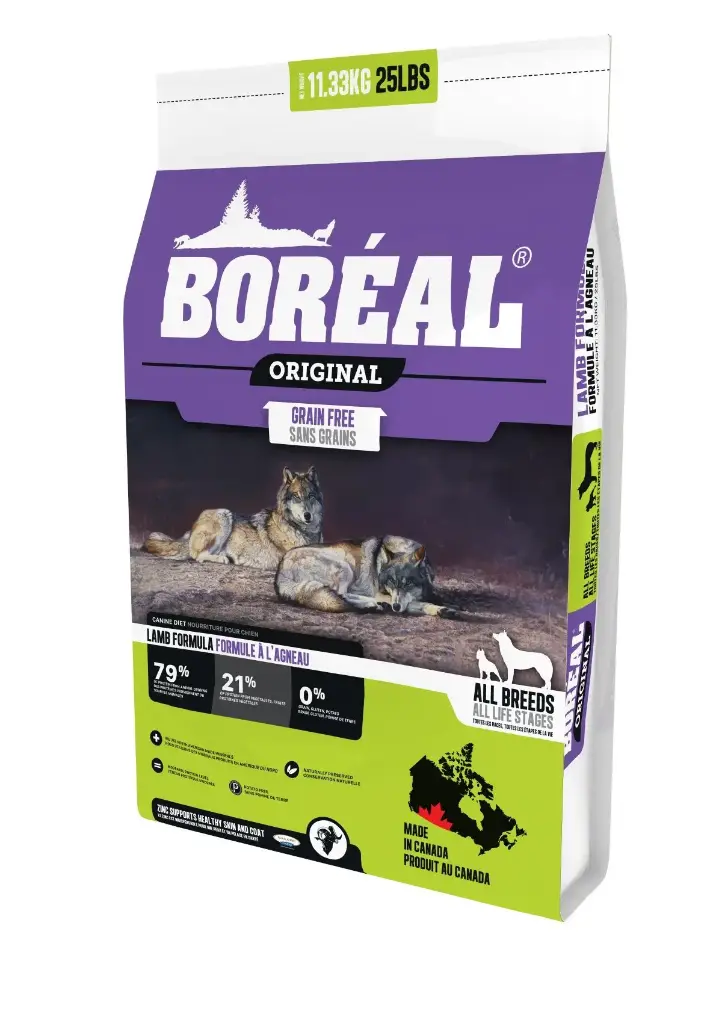 Boréal Original, Nourriture Pour Chien - Sans Grains, Agneau 25lbs / 11,36kg