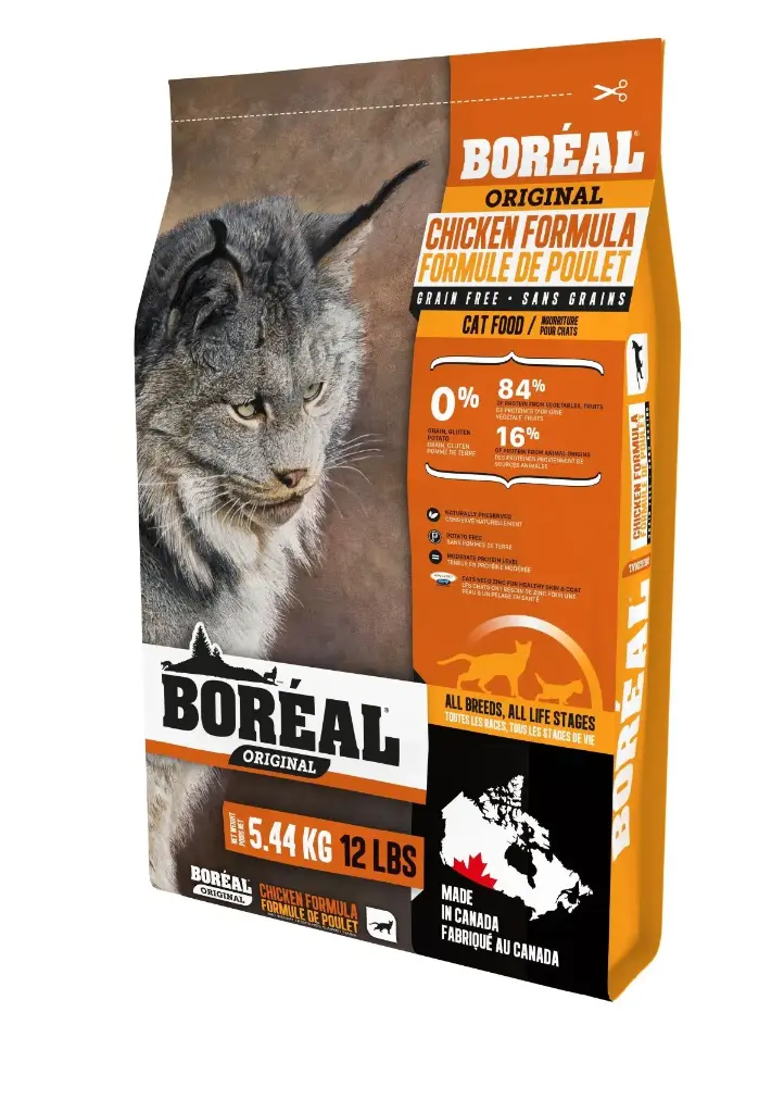 Boréal Original, Nourriture Pour Chat - Sans Grains, Poulet 12lbs / 5,45kg