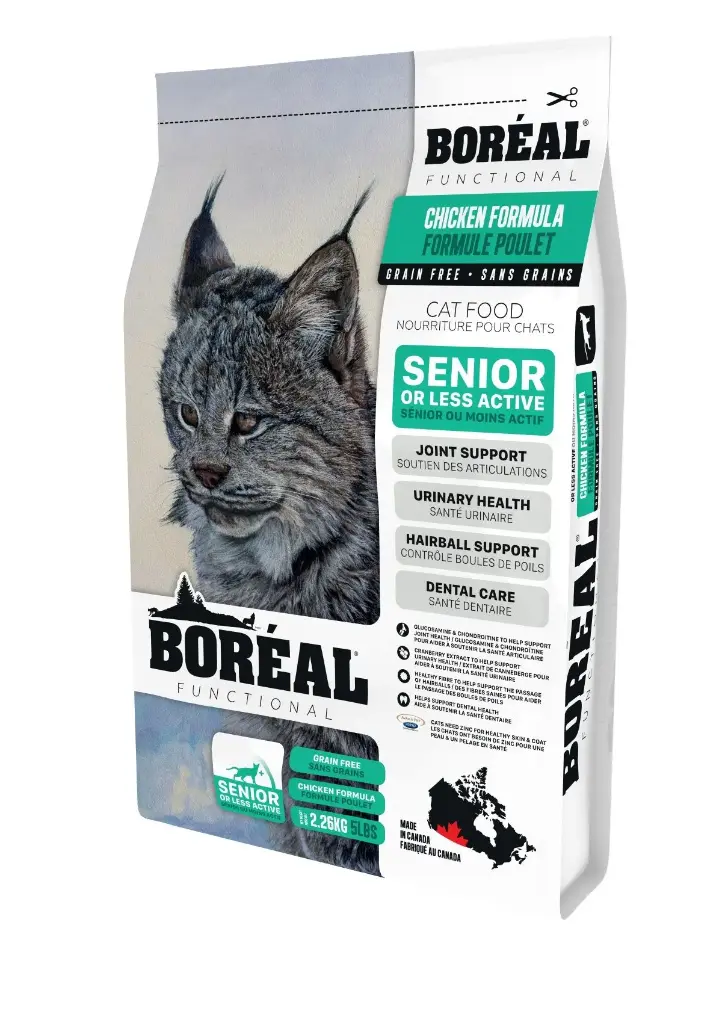 Boréal Functional, Nourriture Pour Chat Sénior - Poulet 5lbs / 2,26kg