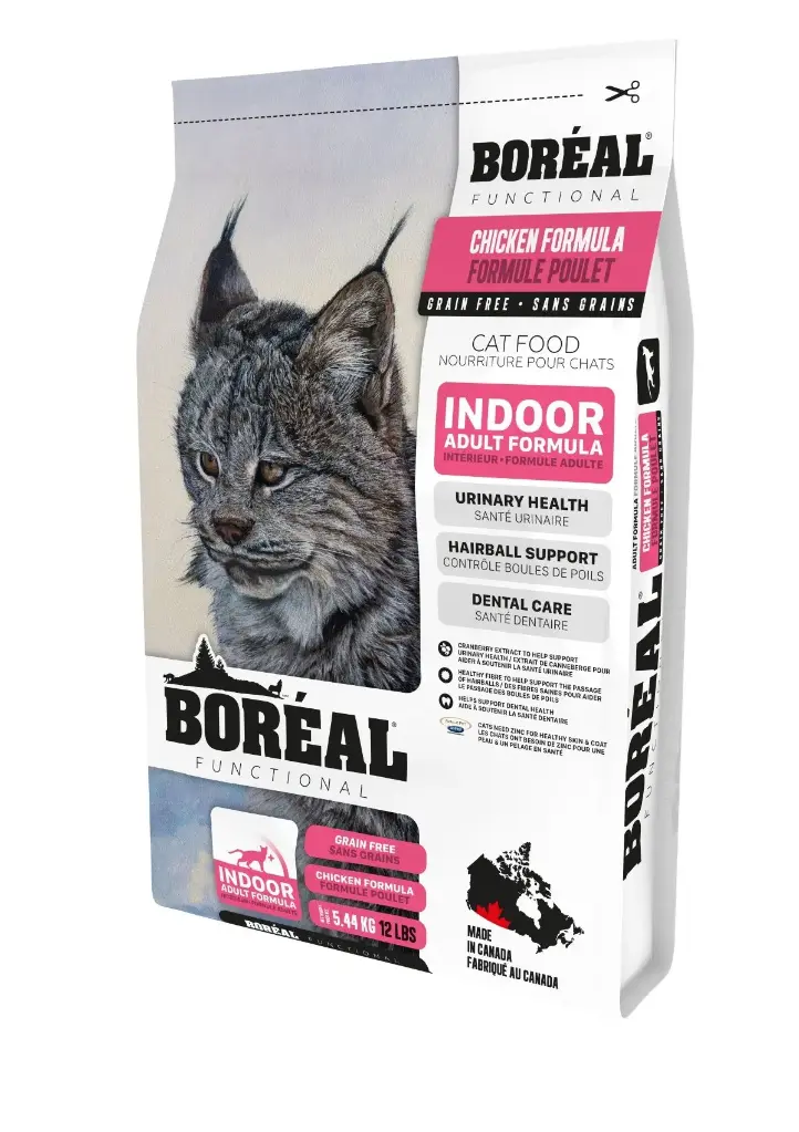 Boréal Functional, Nourriture Pour Chat D'intérieur - Poulet 12lbs /5,44kg
