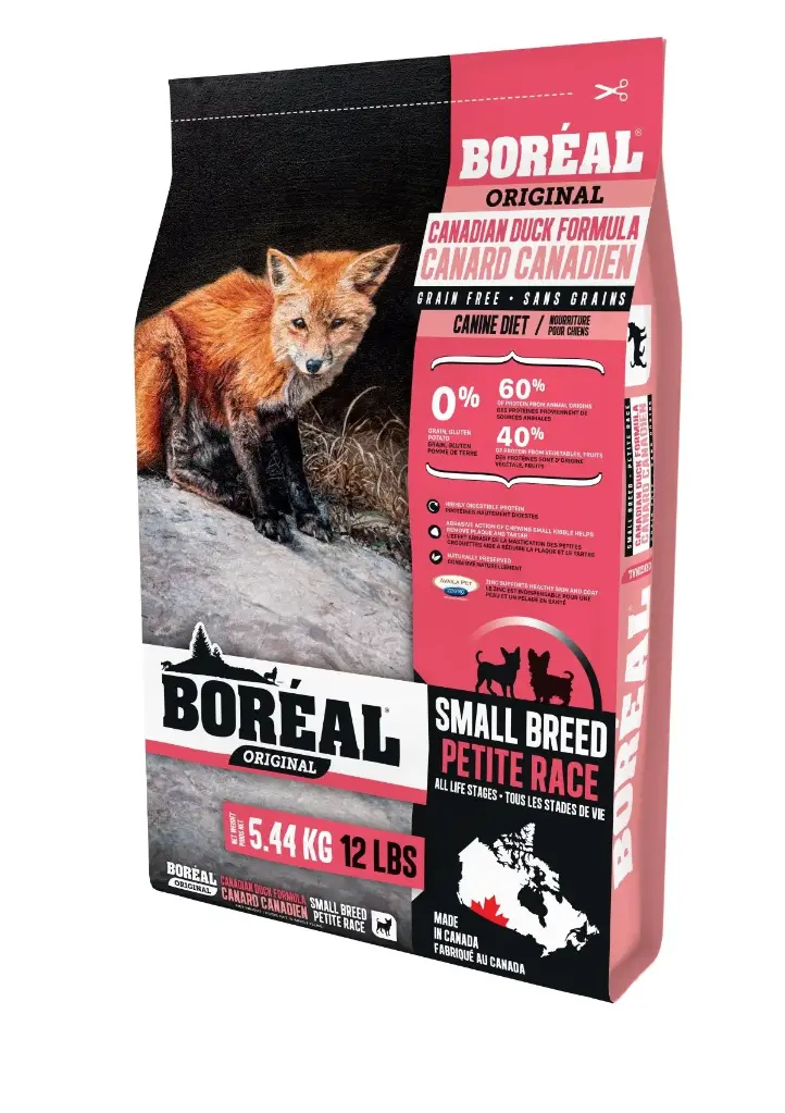 Boréal Original, Small Breed Dog Food - Grain Free, Duck 12lbs / 5.45kg