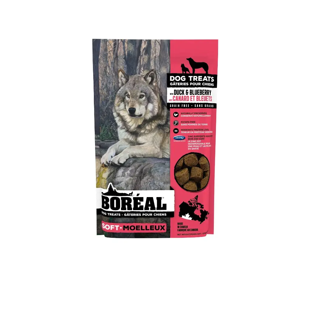 Boréal Gâteries Tendres Pour Chien, Canard Et Bleuets 150g