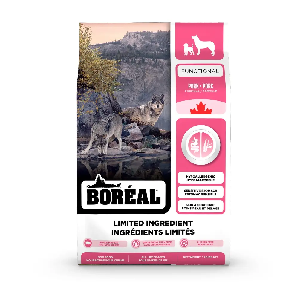 Boréal Functional, Nourriture LID Pour Chien - Porc 22lbs / 10kg