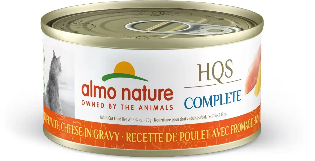 Almo Nature HQS Complete Chat Poulet et Fromage en Sauce 70g