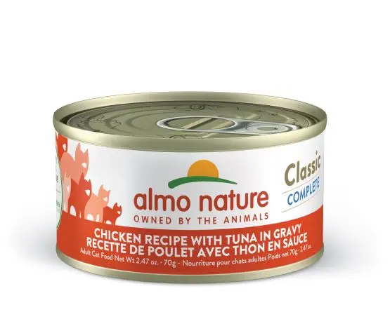 Almo Classic Complete Chat Poulet Avec Thon en Sauce 70g