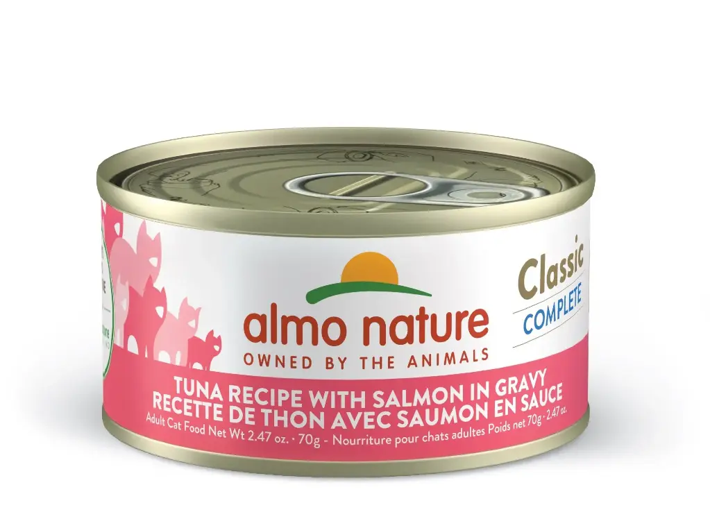 Almo Nature Classic Complete Chat Thon avec Saumon en Sauce 70g