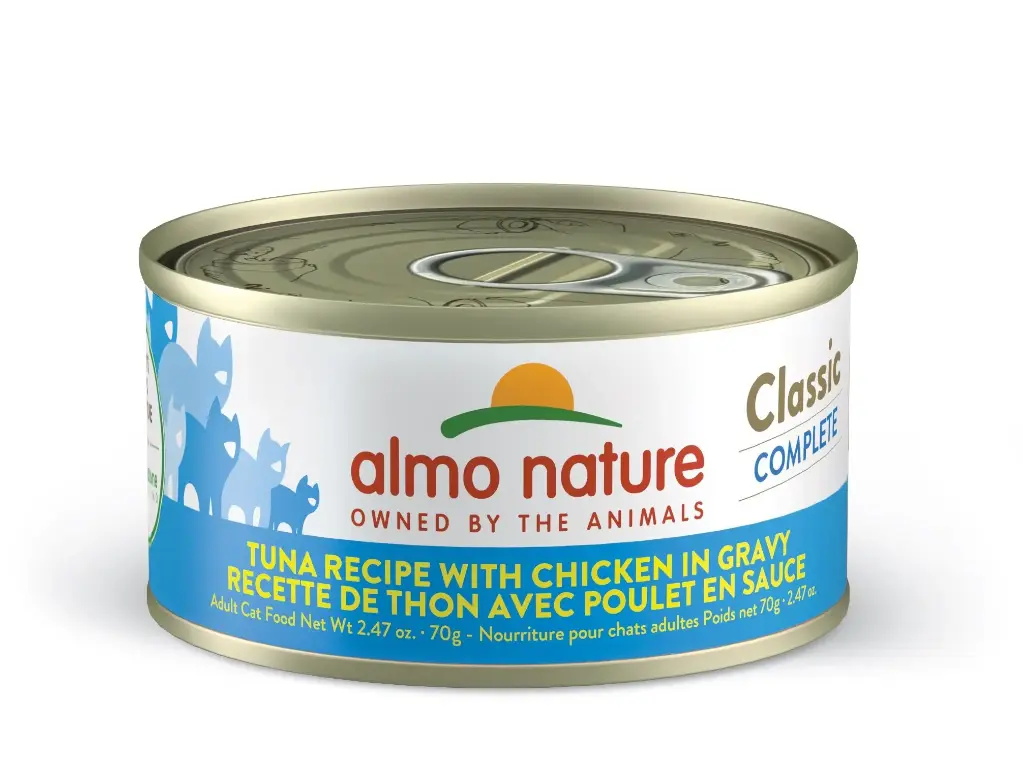 Almo Nature Classic Complete Chat Thon avec Poulet en Sauce 70g