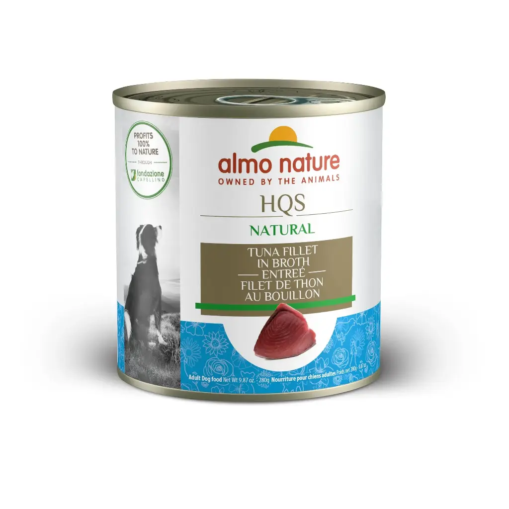 Almo Nature HQS Natural Chien Entrée Filet de Thon au Bouillon 280g