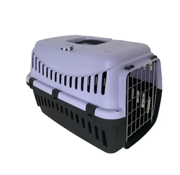 Bergamo Gipsy Eco Carrier With Metal Door Lilac Large 58x38x38cm.