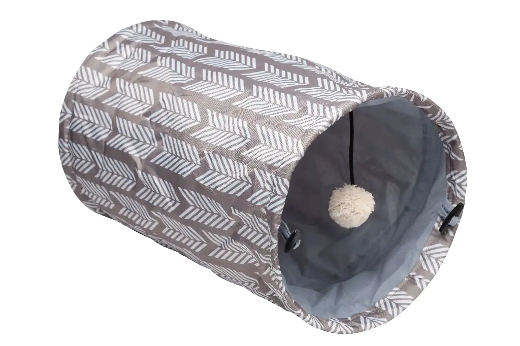 Bud'z Jouet Pour Chat - Tunnel Gris 24x39cm