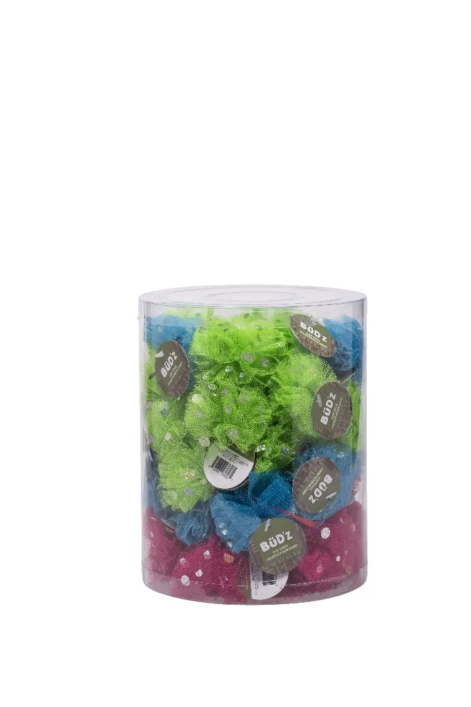 Bud'z Jouet Pour Chat - Balle Colorée En Filet (Couleur Assortie)