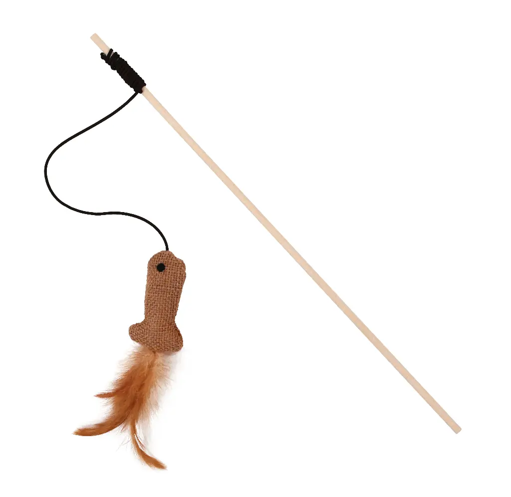 Bud'z Jouet Pour Chat - Canne à Pêche 40cm Et Poisson éco 14cm